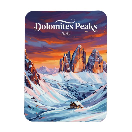 Die Dolomiten Italien Magnet (Vertikal)