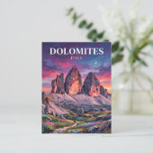 Die Dolomiten Italien Postkarte (Stehend Vorderseite)