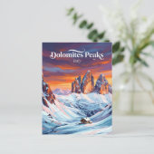 Die Dolomiten Italien Postkarte (Stehend Vorderseite)