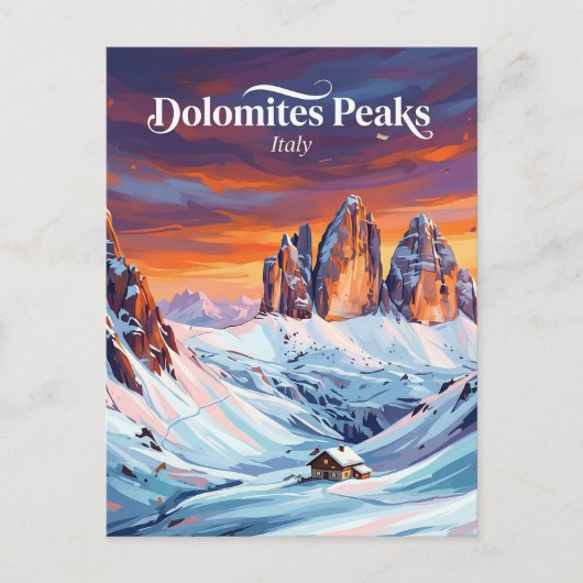 Die Dolomiten Italien Postkarte (Vorderseite)