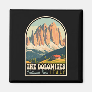 Die Dolomiten Italien Skifahren Wandern Radfahren  Magnet