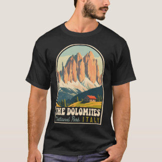Die Dolomiten Italien Skifahren Wandern Radfahren  T-Shirt