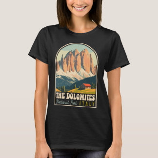 Die Dolomiten Italien Skifahren Wandern Radfahren  T-Shirt