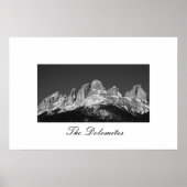 Die Dolomiten Italiens Poster (Vorne)