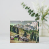 Die Dolomiten Malerei Postkarte (Stehend Vorderseite)