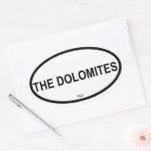 DIE DOLOMITEN OVALER AUFKLEBER (Umschlag)