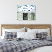 Die Dolphin Frescoes im Queen's Bad Leinwanddruck (Insitu (Schlafzimmer))