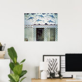 Die Dolphin Frescoes im Queen's Bad Poster (Heimbüro)