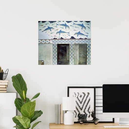 Die Dolphin Frescoes im Queen's Bad Poster (Heimbüro)