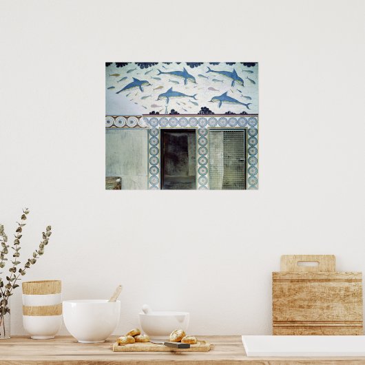 Die Dolphin Frescoes im Queen's Bad Poster (Küche)