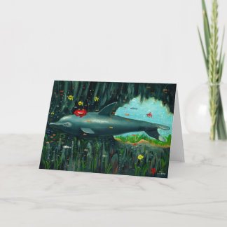 Die Dolphin und das Crab waren Freunde Karte