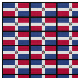 Die Dominikanische Republik-Flagge Stoff