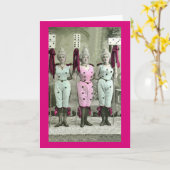 Die Domino-Girls Karte (Gelbe Blume)