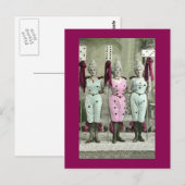 Die Domino-Mädchen Postkarte (Vorne/Hinten)