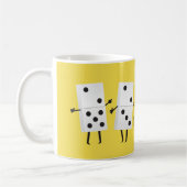 Die Domino-Tanzenkaffee-Tasse Kaffeetasse (Links)