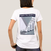 Die Dominos als T - Shirt der Frauen (Rückseite)