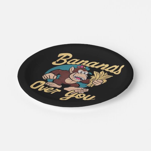 Die Donkey Kong, Bananen über dir Pappteller (Schrägansicht)