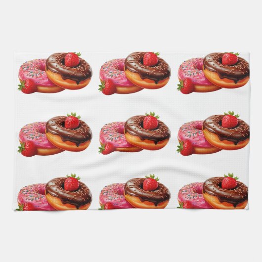 Die Donut-Tasse Geschirrtuch (Horizontal)