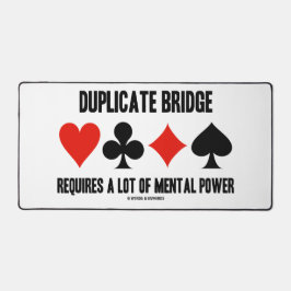 Die Doppelbrücke erfordert viel mentalen Power Schreibtischunterlage
