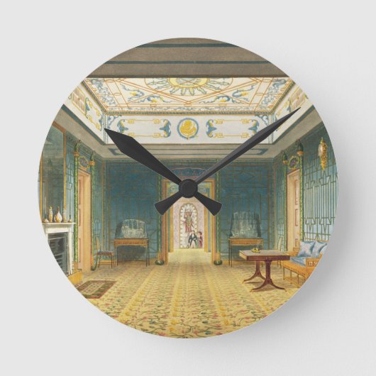 Die Doppellobby oder die Galerie (Süd) über der Co Runde Wanduhr (Vorderseite)