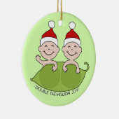 DIE DOPPELTE FEIERTAGS-FREUDE! KERAMIKORNAMENT (Rechts)
