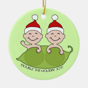 DIE DOPPELTE FEIERTAGS-FREUDE! KERAMIKORNAMENT