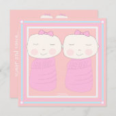 Die doppelte Freude! Einladung (Vorne/Hinten)