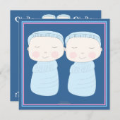 Die doppelte Freude! Einladung (Vorne/Hinten)