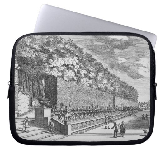 Die doppelte Terrasse von hundert Brunnen bei Vil Laptopschutzhülle (Vorderseite)