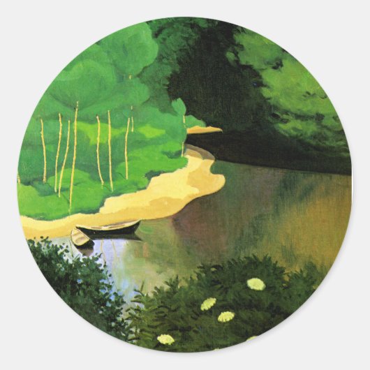 Die Dordogne mit Carrence Runder Aufkleber (Vorderseite)