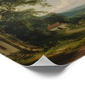 Die Dorfeiche — Englische Landschaft mit Figuren Poster (Ecke)