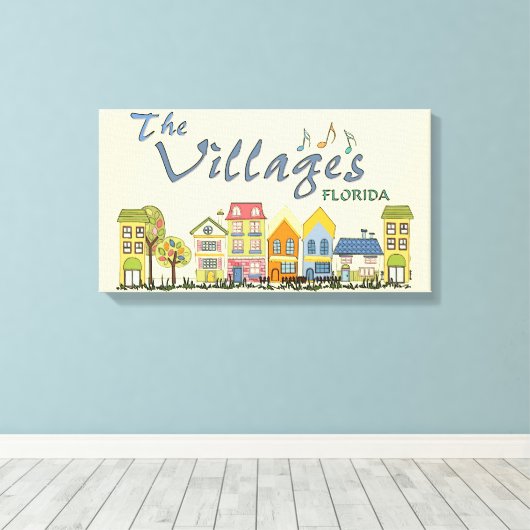 Die Dörfer florida Community Leinwand Art (Insitu (Holzboden))