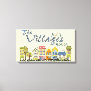 Die Dörfer florida Community Leinwand Art