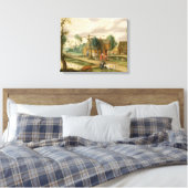 Die Dorflandschaft Leinwanddruck (Insitu (Schlafzimmer))