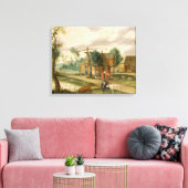 Die Dorflandschaft Leinwanddruck (Insitu (Wohnzimmer))