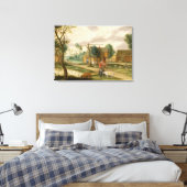 Die Dorflandschaft Leinwanddruck (Insitu (Schlafzimmer))