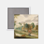 Die Dorflandschaft Magnet (Vorderseite/Rückseite)