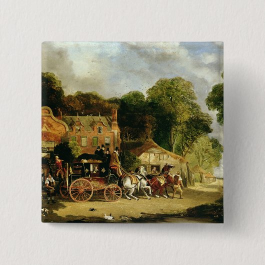 Die Dorking und Londons königliche Post, die das Button (Vorderseite)