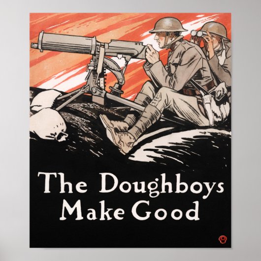 Die Doughboys machen gut - Erste Weltkrieg-Propaga Poster (Vorne)