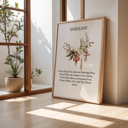Die Doxology Print Minimal Christliche Weihnachtsk Poster