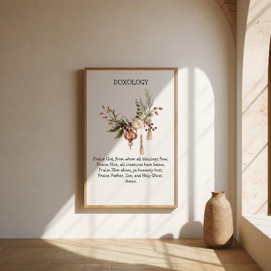 Die Doxology Print Minimal Christliche Weihnachtsk Poster
