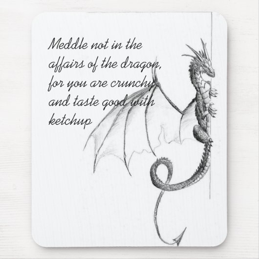 Die Drache-Seite Mousepad (Vorne)