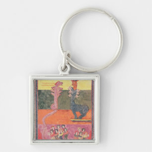 Die Drachen, vom Girona Beatus Schlüsselanhänger