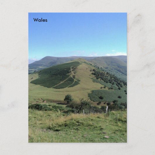 Die Drachen zurück, die Brecon Beacons, Wales Postkarte (Vorderseite)