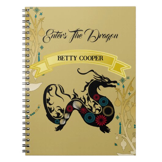 Die Drachendekorationsschule für Blumenmotive Notizblock (Vorderseite)