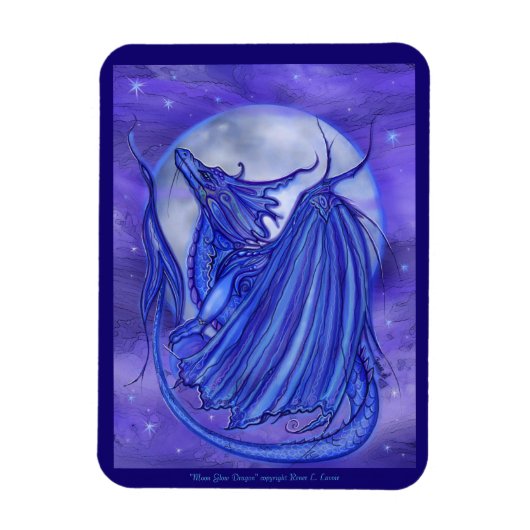 Die Drachenfantasie von Renee Lavoie Magnet (Vertikal)