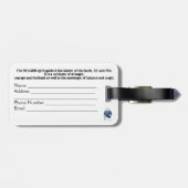 Die Dragon Connection Gepäckmarke Gepäckanhänger (Rückseite horizontal)