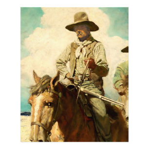 Die drahtige Marshall Western Art von NC Wyeth Fotodruck