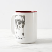 Die Dread (TM)-Tasse Zweifarbige Tasse (Vorderseite Links)