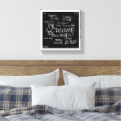 Die "Dream Chaser's Wall" Leinwanddruck (Insitu (Schlafzimmer))